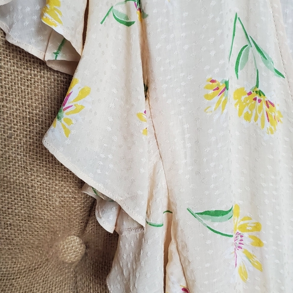 BOHO YELLOW FLORAL DRESS - Picture 7 of 9